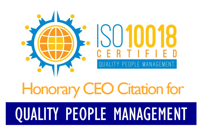 Honorary CEO Citation for Quality People Management 