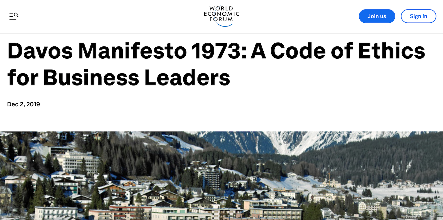 Davos Manifesto 